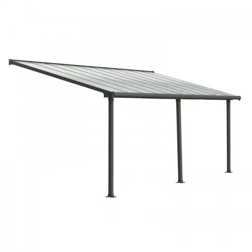 Angebaute Pergola Olympia 619x294 weiß