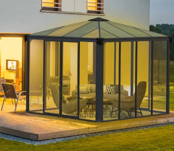 Ledro geschlossener Pavillon Pavillon 300x300 cm