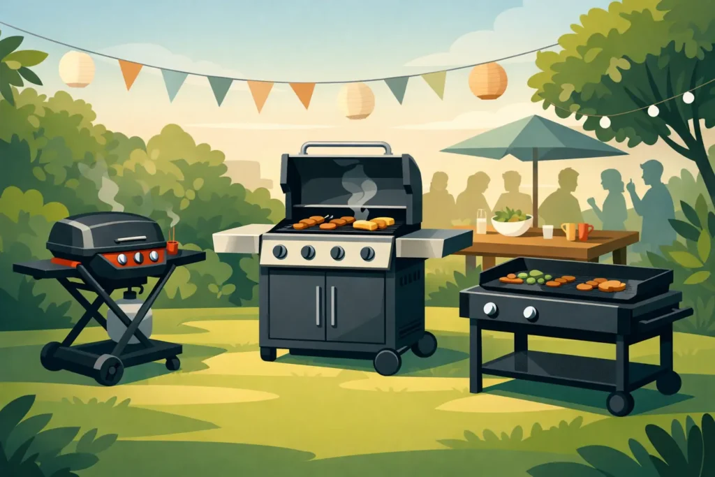 Welcher Gasgrill für Gartenpartys passt?